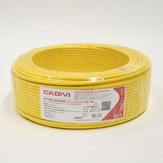 Dây điện Cadivi CV 1.5 - 0,6/1kV